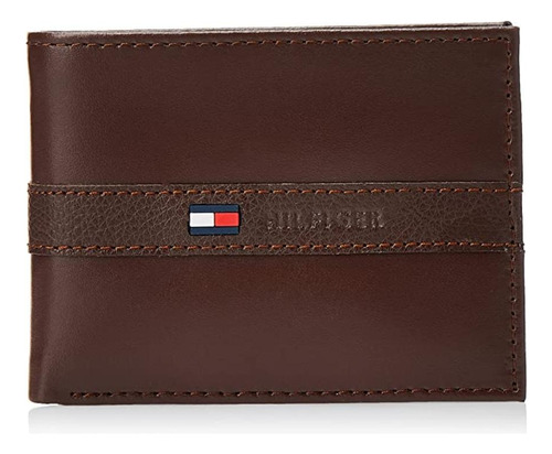 Billetera Tommy Hilfiger Billetera Cuero Plegable - Cognac