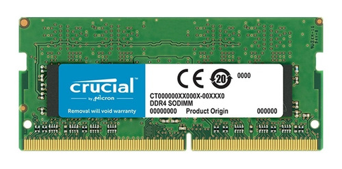 Memoria Para Notebook Crucial Ddr4 8gb 2400mhz Ecc Sodimm