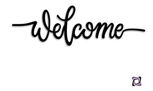 Placa Vazada Decorativa Parede Welcome Bem Vindo Mdf - M11