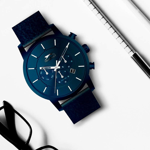 Reloj Pulsera Slazenger Sl.09.6266.2.02 Del Dial Azul