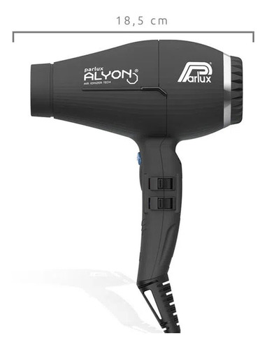 Secador de cabelo Parlux Alyon Air Ionizer Tech preto 127V
