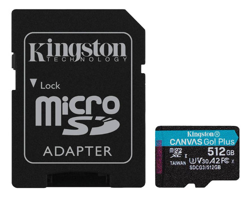 Tarjeta De Memoria Kingston Canvas Go! Plus Microsdxc 512gb