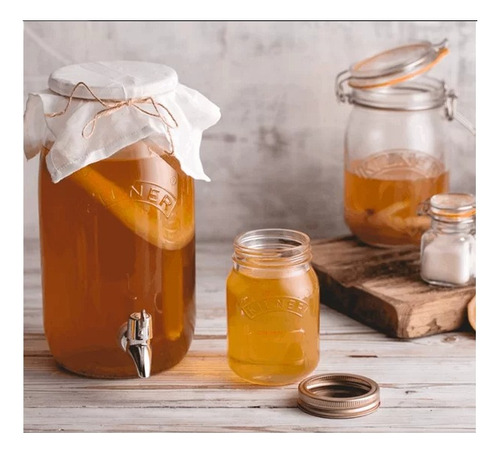 ¡crea Tu Kombucha! Kit Completo Scoby + Líquido Probiótico