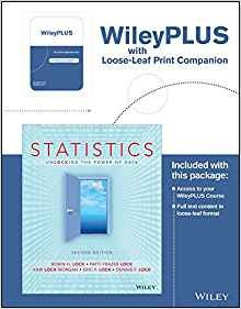 Statistics Unlocking The Power Of Data, 2e Wileyplus Registr