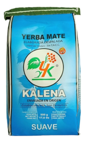 Pack De Yerba Mate Kalena Barbacua Despalada 10 X 500 Gr