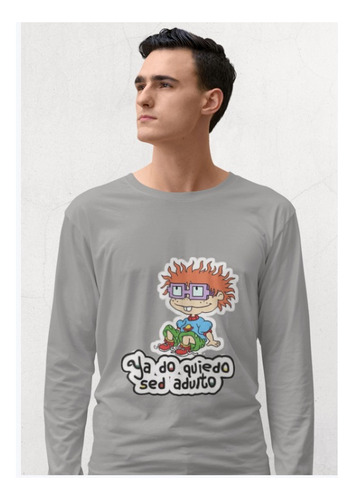 Polera Larga Rugrats Bebes Carlitos Sed Adulto Estampado