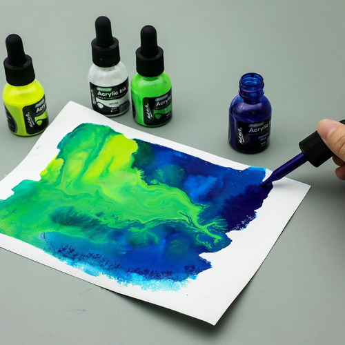 Pintura Acrilica Resistente Al Agua De 20 Ml Multicolor 6 Pz