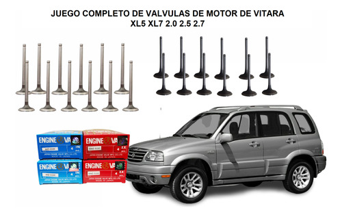 Juego Completo Valvulas 24und Gran Vitara 2.0 2.5 2.7 Xl5 Xl