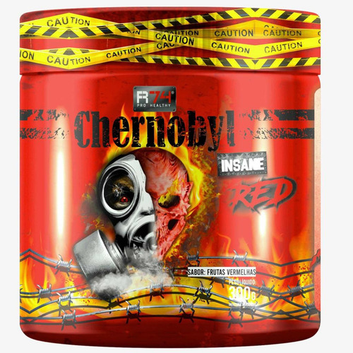 Pré Treino Chernobyl Red - R74 - 15 Doses, 150g Sabor Frutas Vermelhas