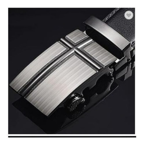 Imagen 9 de 10 de Cinturón Correa Hebilla Automática De Cuero Para Hombres
