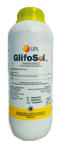 Glifosol 1 Litro Herbicida Mismo Glyfosan