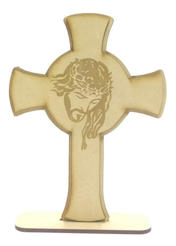 Recuerdo Boda Cruz Vintage Rsotro De Jesús Mdf Set 50 Pz