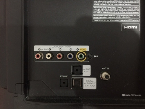 Imagen 3 de 4 de Tv Led 32 Samsung 4000, Tarjeta Video Dañada. Si Enciende.