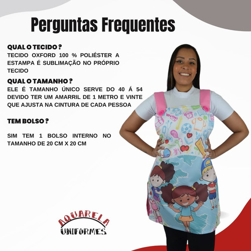Avental Para Professores E Educação Infantil Planeta!