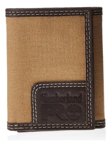 Timberland Pro Cartera Triple Rfid De Cuero De Lona Para Con