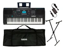Comprar Teclado Yamaha Psr E473 Usb Teclas Sensitivas + Acessórios Cor Preto 110v\u002F220v