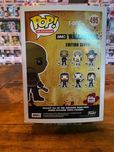 Funko Pop The Walking Dead # 495 T Dog Summer Conv 2017 (Usado)