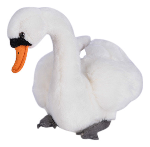 Peluche, Animal De Peluche Con Forma De Cisne, Color Blanco