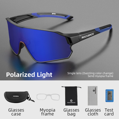 Gafas Ciclismo Mtb Ruta Polarizadas Rockbros 10138 Negro