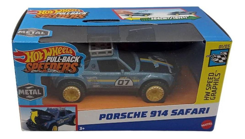 Hot Wheels Carro Pull-back Porsche 914 Safari - Mattel