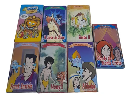 comprar Kit 7 Desenhos Animados Fitas Vhs Video Cassete Usadas