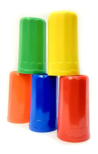 Pack De 30 Vasos Plastico Varios Colores  350 Ml Eco Mayoreo