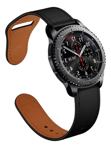 Correa De Cuero De 22mm Para Samsung Watch Active Gear S3