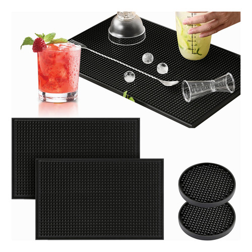 4pz Tapete Para Bar Grande 45 X 30cm Barra Escurridor Barman