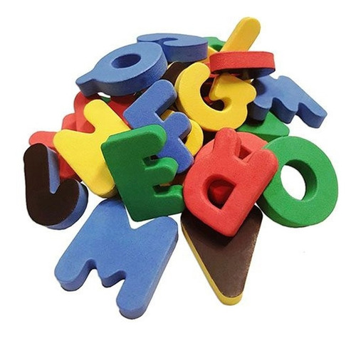 Brinquedo Pedagógico Alfabeto Em Eva Magnético 31 Pçs Evamax