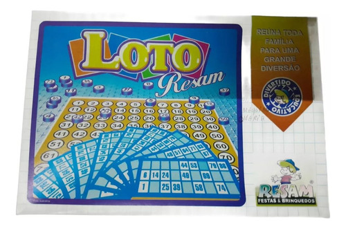 Antigo Jogo De Loto Resam (Usado)