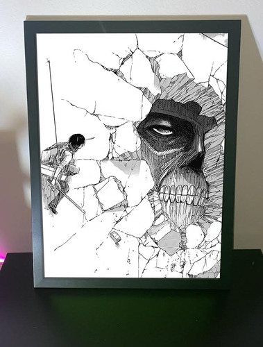 Cuadro Anime Marco Vidrio - Attack On Titan - Titan Muro