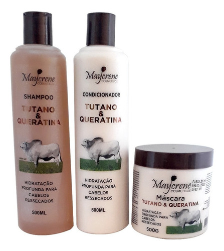 Kit Tutano E Queratina 500g Maycrene Naturiun