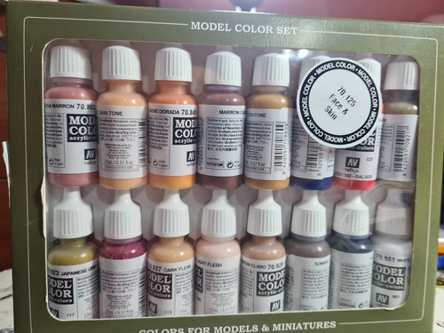 Set Pintura Acrilica Profesional, 16 Colores 