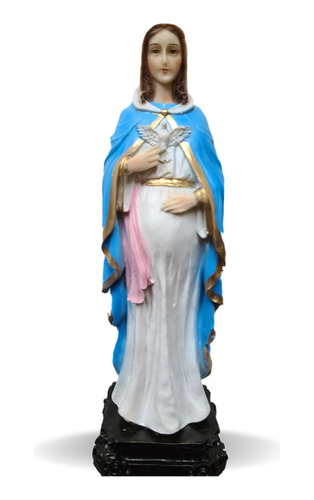 Virgen Dulce Espera 30cm Resina