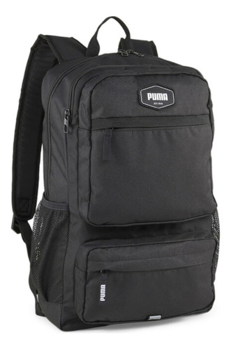 Mochila Puma Deck Backpack Ii Urbana Color Negro Diseño De La Tela Liso