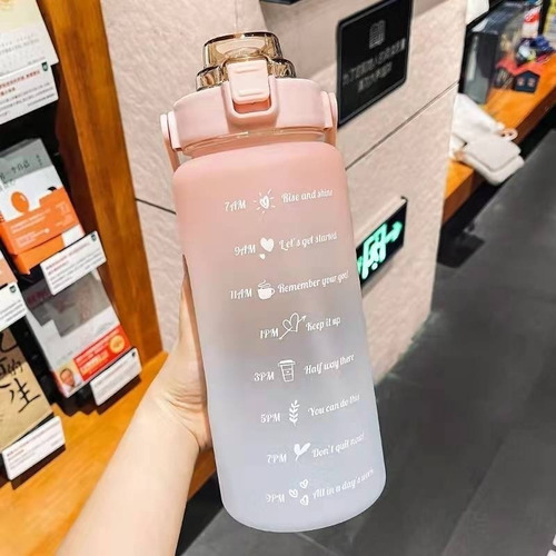 I Botella De Agua Deportiva Motivacional De 2 Litros