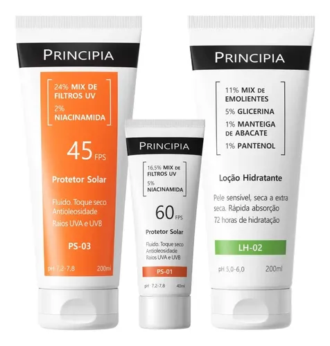 Principia Kit Praia Trio Lh-02 + Protetor Solar