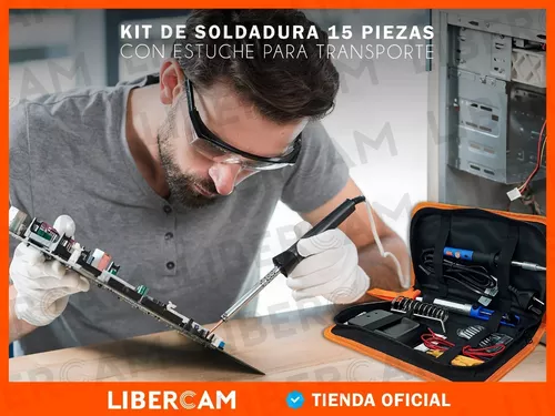 Maquina De Soldar Kit Juego De Soldadura Estaño Soldador Electrico  Profesional