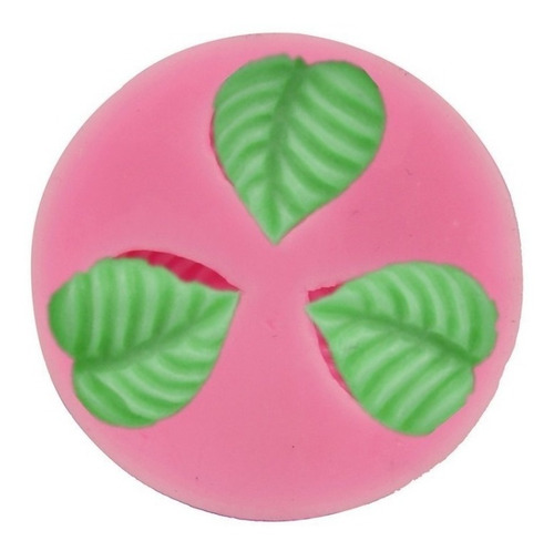 Molde De Silicone Mini Folhas Biscuit Pasta Americana