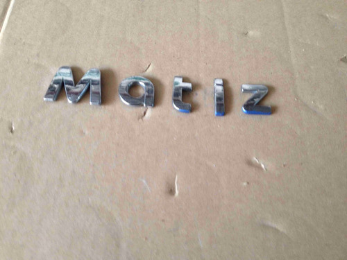 Emblema Para Chevrolet Matiz Cajuela Logotipo Letras Orig.