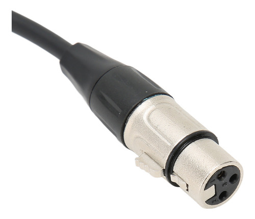 Cable Hembra Doble De 6,35 Mm A Xlr Para Micrófono, Chapado