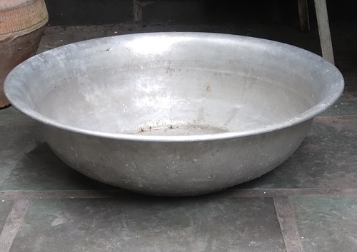 Antigua Palangana/fuenton/ De Zinc Año 1950.reliquia!! (Usado)