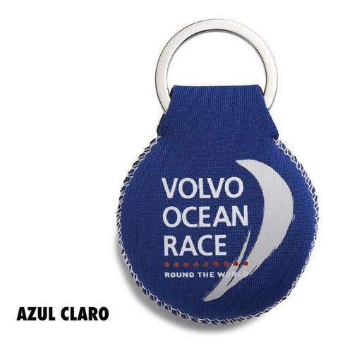 Chaveiro Volvo Ocean Race Flutuante Azul Claro Original