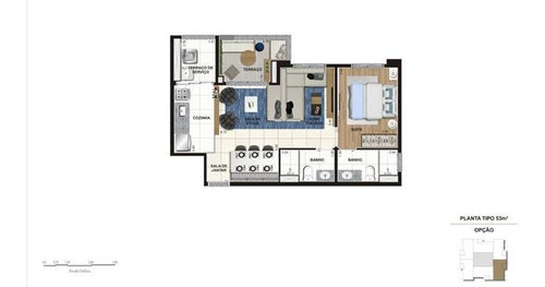 Imagem 4 de 15 de Apartamentos 52m² Com 2 Dormitórios E 1 Vaga Na Rua Da Paz! - 5594