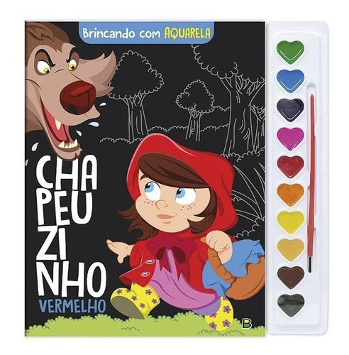 Kit 6-brincando Com Aquarela: Chapeuzinho Vermelho, De Marques, Cristina. Editora Todolivro Distribuidora Ltda. Em Português.