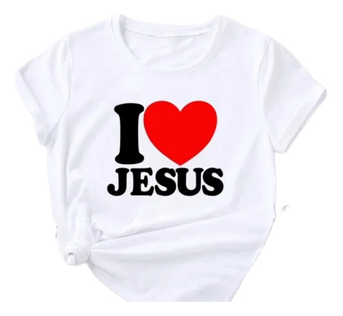 Poleras Cristianas I Love Jesús