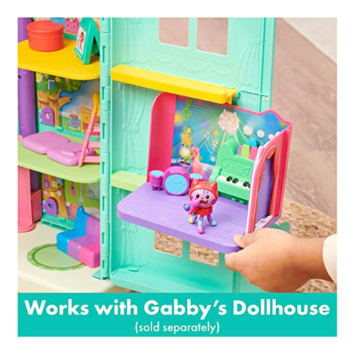 Gabby's Dollhouse, Groovy Music Room Con Figura De Daniel