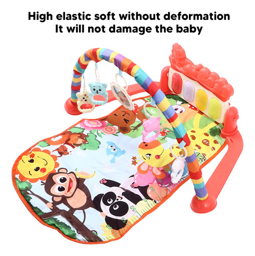 Alfombrillas Red Baby Gyms Play Musical Learning Walker Mult