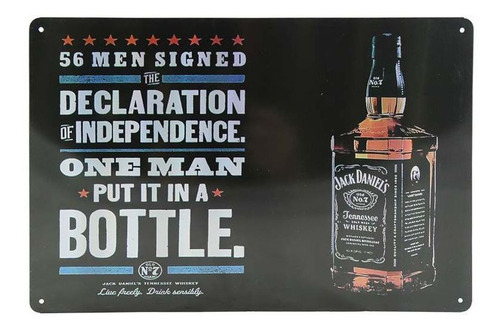 Placa Metal Decorativa Retro Vintage Quadro Jack Daniel´s