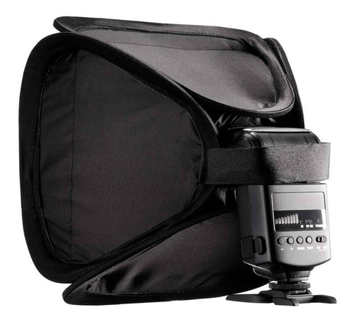 Imagen 4 de 7 de Softbox 23x23 Cm Para Flash De Zapata Fotografia De Estudio